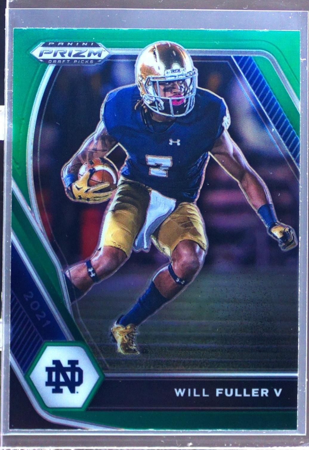 2021 Prizm Draft Picks Will Fuller V Green #58 Irish