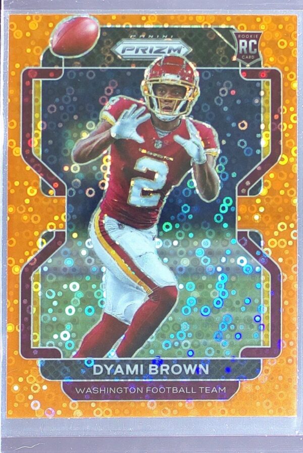 2021 Prizm Dyami Brown Orange Disco RC #353 Team