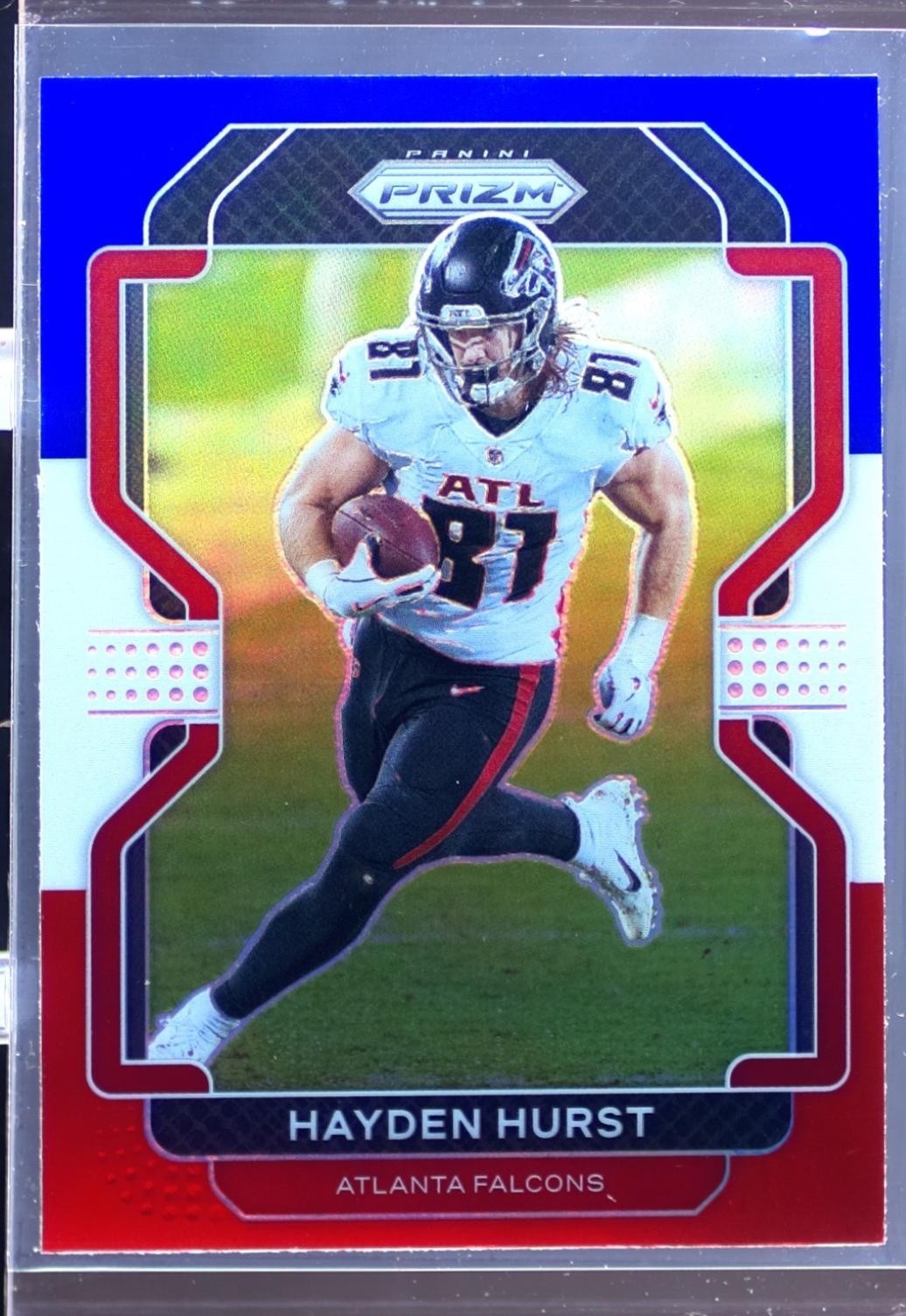 2021 Prizm Hayden Hurst Red White and Blue #323 Falcons