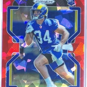 2021 Prizm Jake Funk Red Ice RC #402 Rams