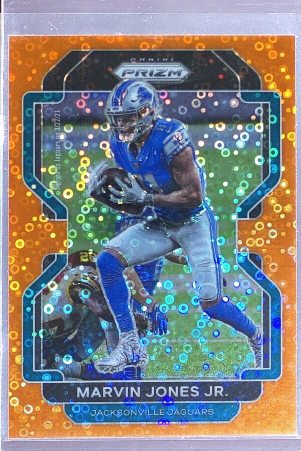 2021 Prizm Marvin Jones Jr. Orange Disco #12 Jaguars