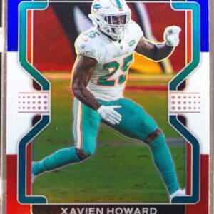 2021 Prizm Xavien Howard Red White and Blue #111 Dolphins