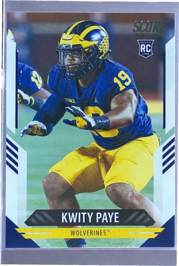 2021 Score Kwity Paye RC #346 Wolverines