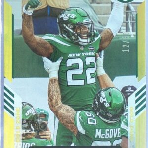 2021 Score La'Mical Perine Gold Zone /50 #50 Jets
