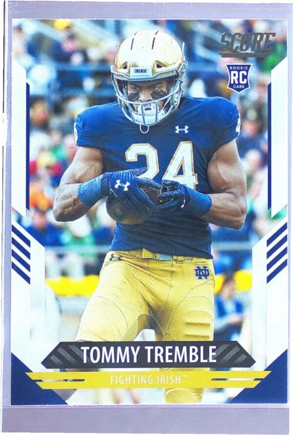 2021 Score Tommy Tremble RC #377 Irish