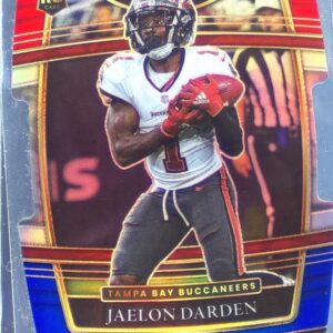 2021 Select Jaelon Darden Red and Blue Prizm Die Cut RC #77 Buccaneers