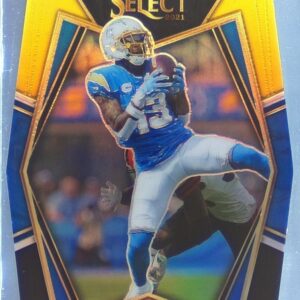2021 Select Keenan Allen Black and Gold Prizm Die Cut #119 Chargers