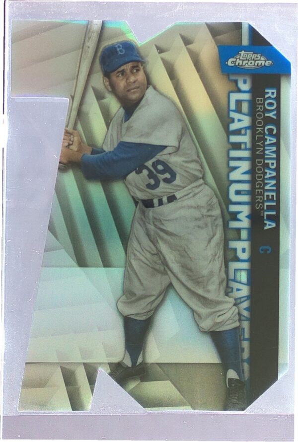 2021 Topps Chrome Update Roy Campanella #CPDC-66 Dodgers Platinum Player Die Cut