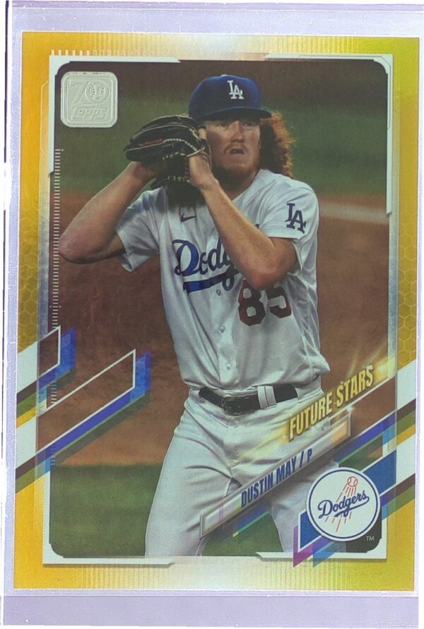 2021 Topps Dustin May Yellow #355 Dodgers