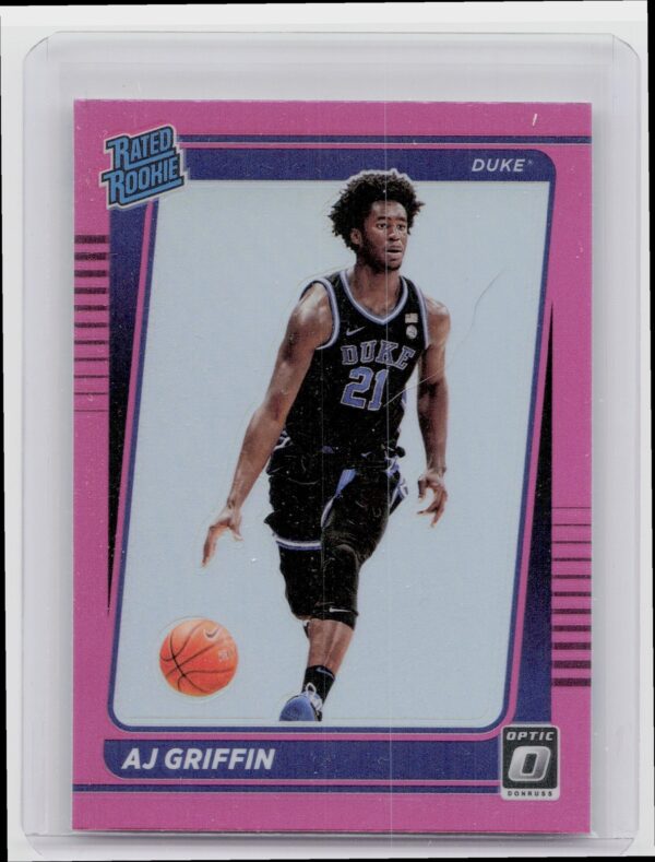 2022-23 Panini Chronicles Draft Picks AJ Griffin #5 Devils Select Pink