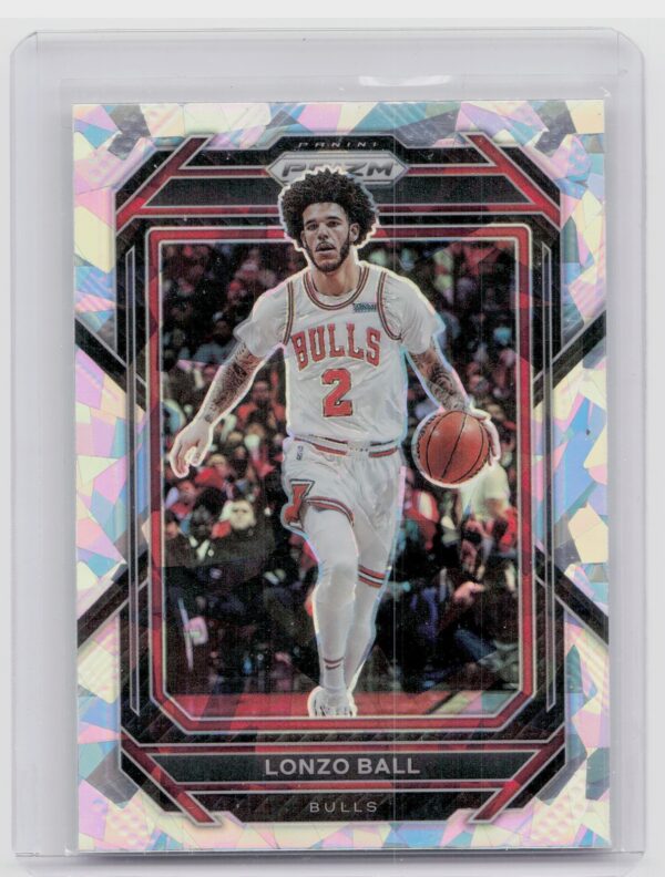 2022-23 Prizm Lonzo Ball Prizms Ice #88 Bulls