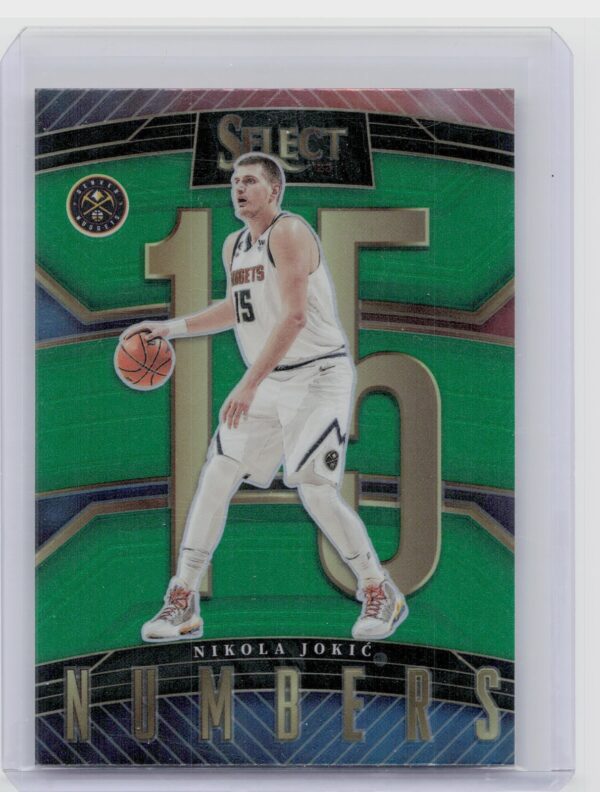 2022-23 Select Nikola Jokic #11 Nuggets Select Numbers Green Prizms