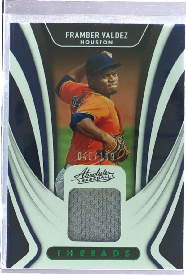 2022 Absolute Framber Valdez /199 JSY #TR-FV Astros Threads Retail Green