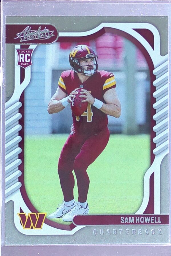 2022 Absolute Sam Howell Retail RC #105 Commanders