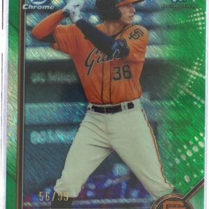 2022 Bowman Adrian Sugastey /99 #BCP-19 Chrome Prospects Green Shimmer Refractor