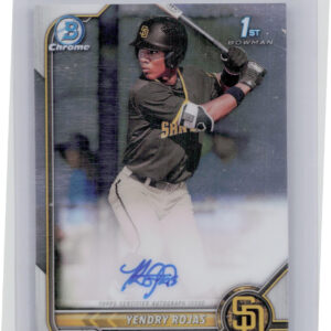 2022 Bowman Chrome Yendry Rojas AU #CPA-YR Padres Prospect Autographs