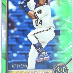 2022 Bowman Felix Valerio /399 #BP-128 Brewers Prospects Neon Green