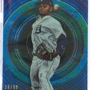 2022 Bowman Inception Cristian Santana Blue Foil /99 #46 Tigers
