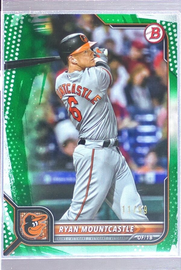 2022 Bowman Ryan Mountcastle Green Pattern /99 #20 Orioles