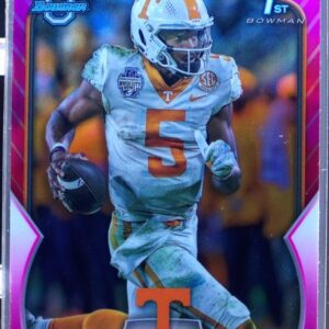 2022 Bowman University Chrome Hendon Hooker Pink Refractor #21 Volunteers