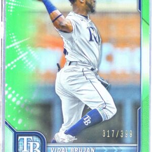 2022 Bowman Vidal Brujan Neon Green /399 RC #71 Rays