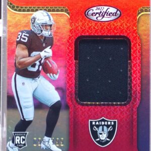 2022 Certified Zamir White RC JSY /199 #NGJ-ZW Raiders New Generation Jerseys Re