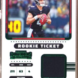 2022 Contenders Desmond Ridder RC JSY #RTS-DRI Falcons Rookie Ticket Swatches