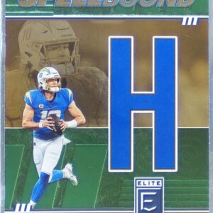 2022 Donruss Elite Justin Herbert #SB-JH1 Chargers Spellbound Green