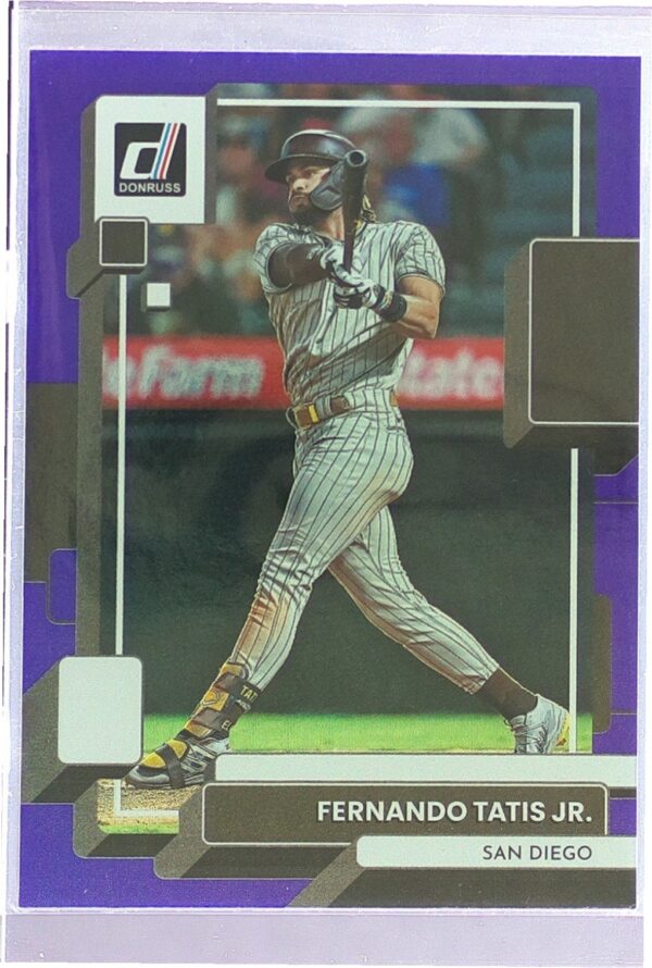 2022 Donruss Fernando Tatis Jr. Holo Purple #82 Padres