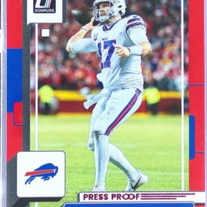 2022 Donruss Josh Allen Red Press Proof #116 Bills