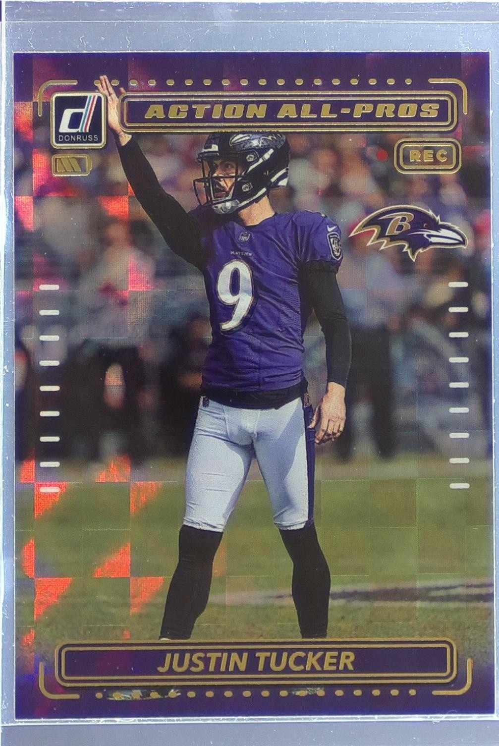 2022 Donruss Justin Tucker #AP-20 Ravens Action All Pros