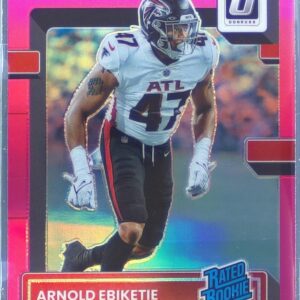 2022 Donruss Optic Arnold Ebiketie Pink RC #261 Falcons