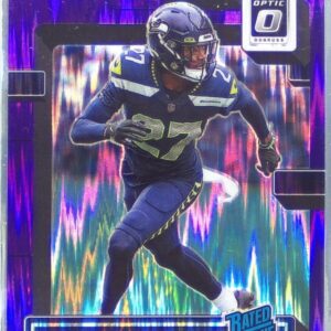 2022 Donruss Optic Tariq Woolen Purple Shock RC #298 Seahawks