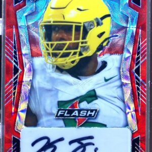 2022 Leaf Flash Kayvon Thibodeaux Auto /3 #PA-KT1 Ducks Kaleidoscope Red
