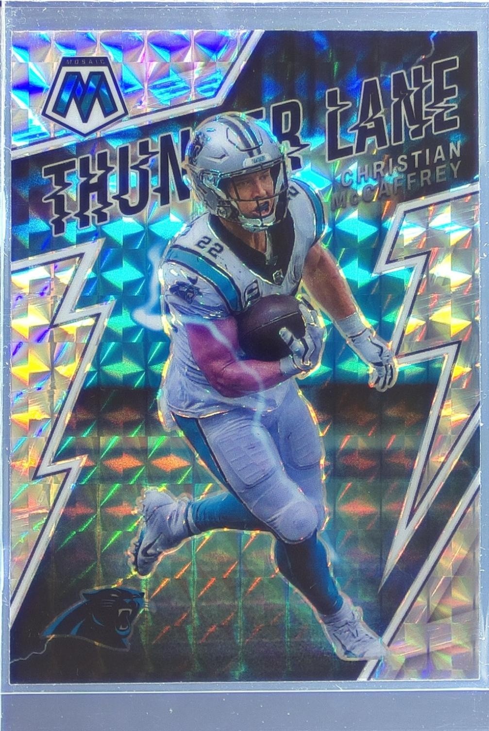 2022 Mosaic Christian McCaffrey #TL-4 Panthers Thunder Lane Mosaic