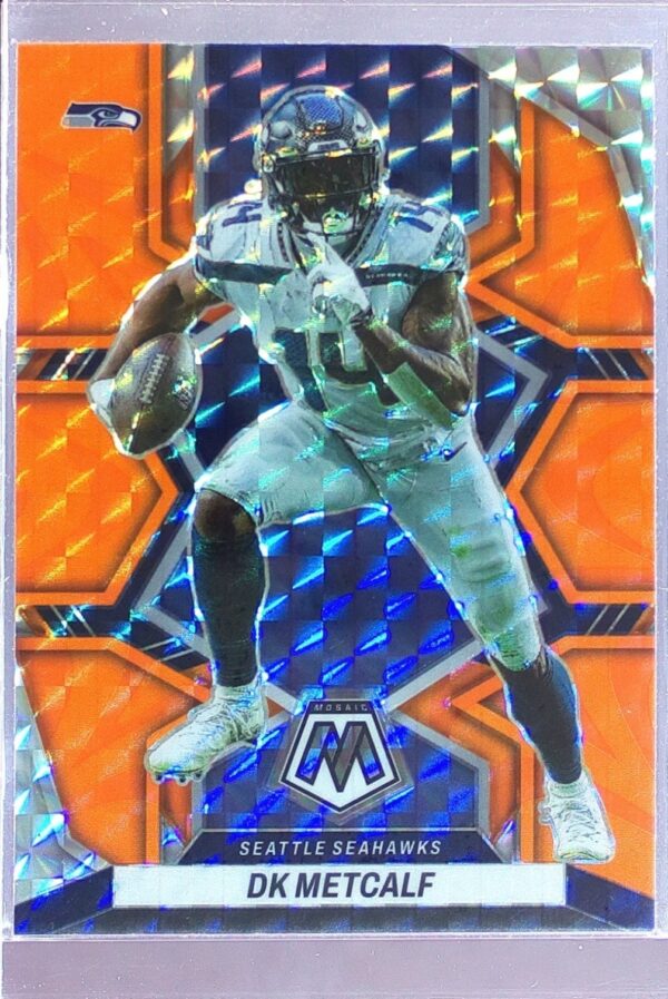 2022 Mosaic DK Metcalf Mosaic Reactive Orange #170 Seahawks