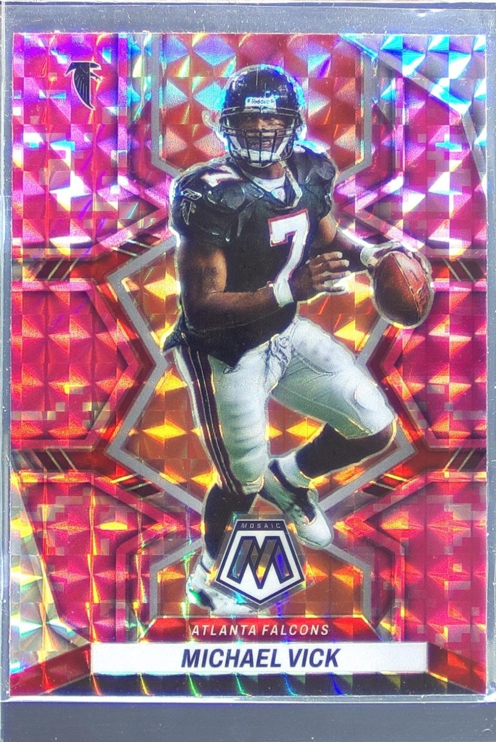 2022 Mosaic Michael Vick Mosaic Camo Pink #12 Falcons
