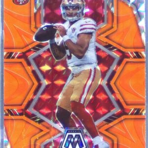 2022 Mosaic Trey Lance Mosaic Reactive Orange #175 49ers