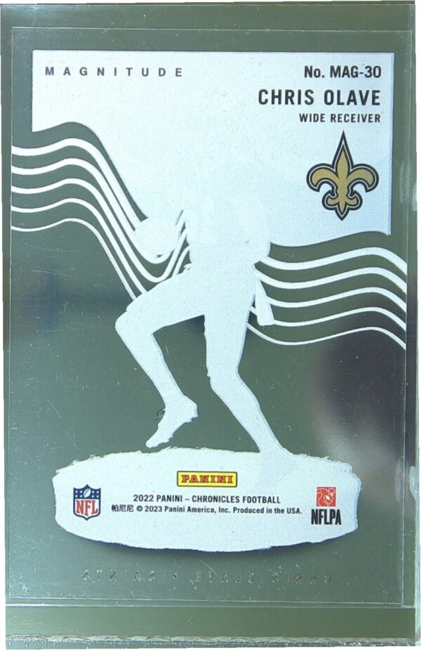 2022 Panini Chronicles Chris Olave RC #MAG-30 Saints Magnitude - Image 3