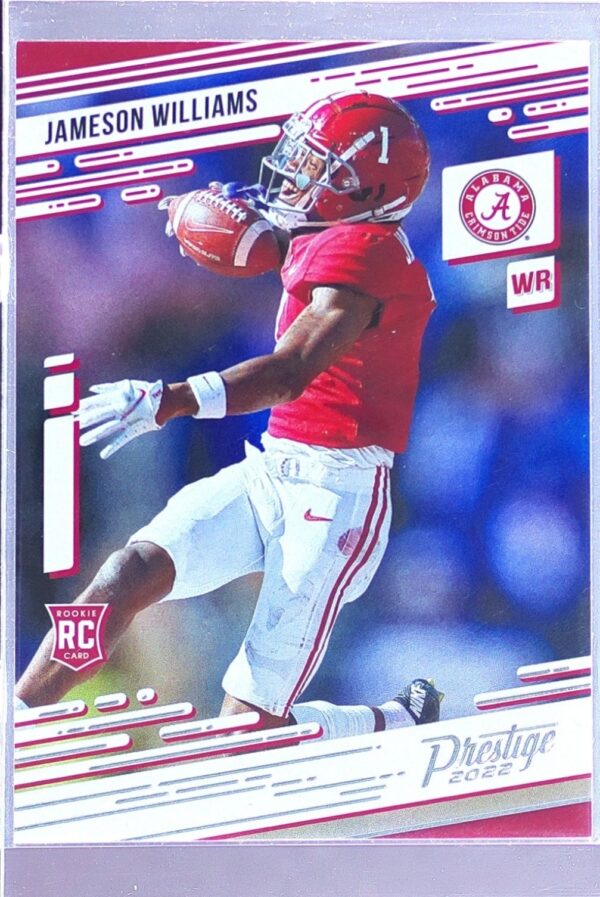 2022 Panini Chronicles Draft Picks Jameson Williams RC #5 Tide Prestige