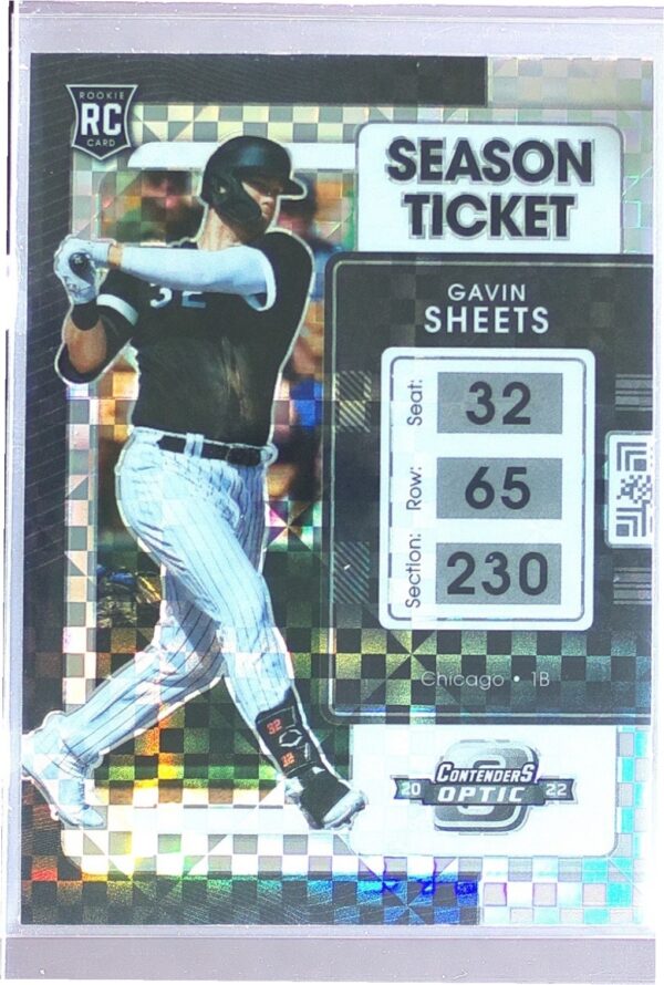 2022 Panini Chronicles Gavin Sheets RC #6 Sox Contenders Optic Building Blocks