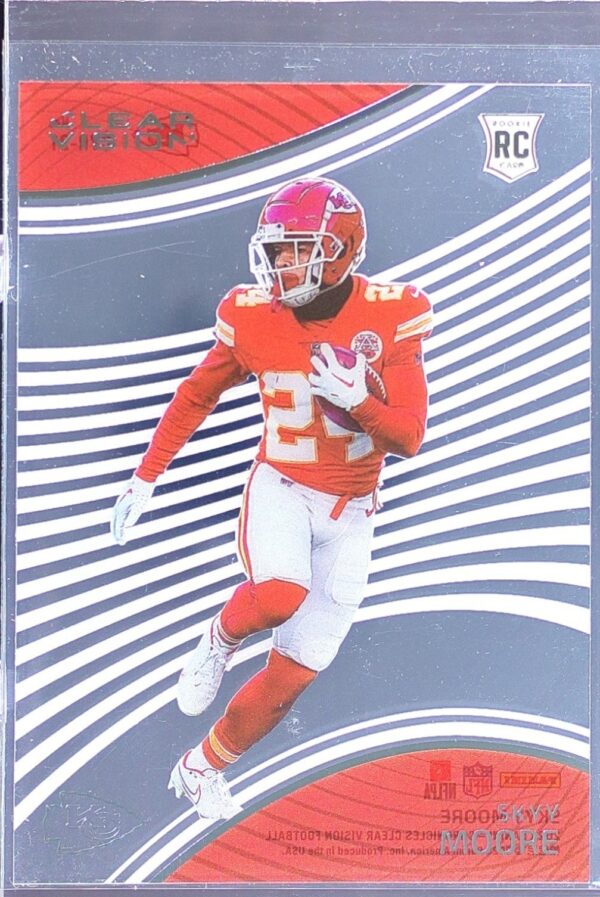 2022 Panini Chronicles Skyy Moore RC #CVR-21 Chiefs Clear Vision Rookies