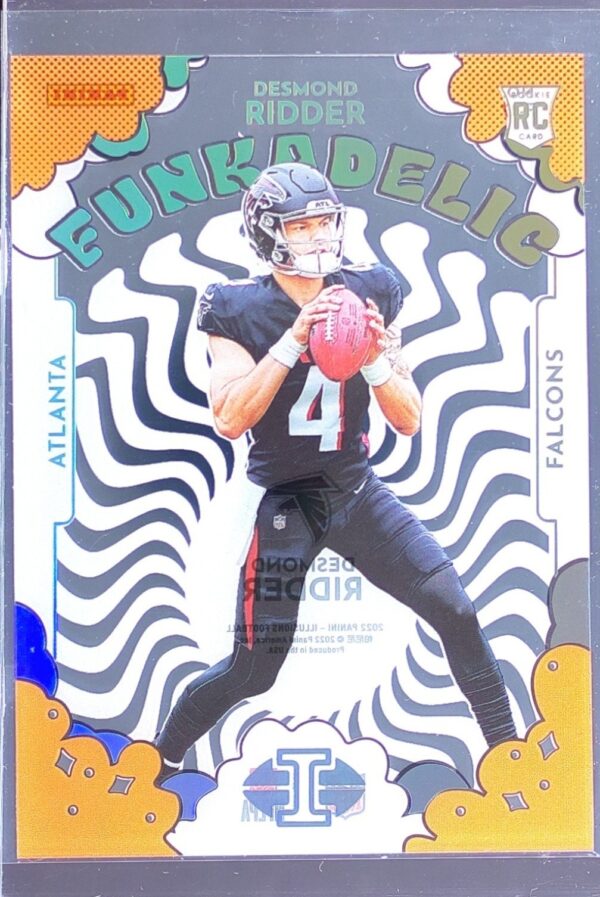 2022 Panini Illusions Desmond Ridder RC #F-17 Falcons Funkadelic Orange
