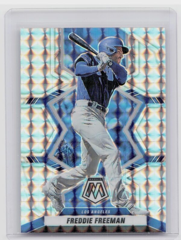2022 Panini Mosaic Freddie Freeman Silver Prizm #91 Dodgers