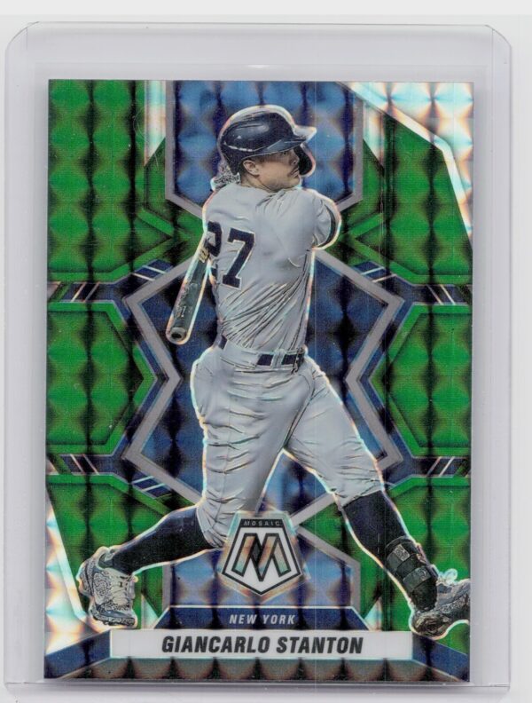 2022 Panini Mosaic Giancarlo Stanton Green Mosaic #181 Yankees