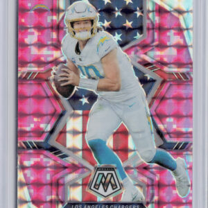 2022 Panini Mosaic Justin Herbert Mosaic Camo Pink #254 Chargers