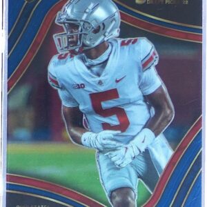 2022 Panini Select Draft Picks Garrett Wilson Blue (Retail Base) RC #104 Buckeye
