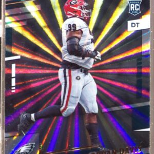 2022 Prestige Jordan Davis RC Xtra Points Sunburst #339 Eagles