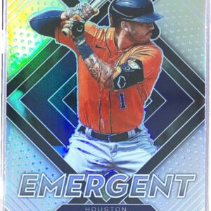 2022 Prizm Carlos Correa #E-6 Astros Emergent Silver Prizms