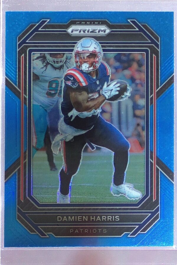 2022 Prizm Damien Harris Blue #198 Patriots